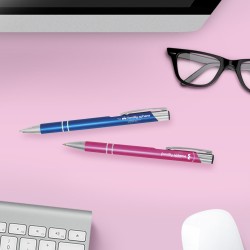 Stylos Luxe rose et bleu