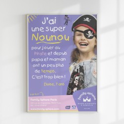 Affiche A4 famille