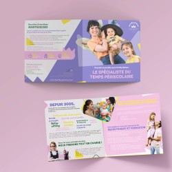 Garde/Soutien dépliant grand format 2 volets