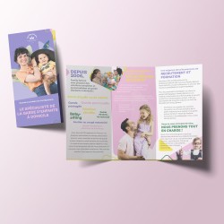 Dépliant 3 volets Garde d’enfant